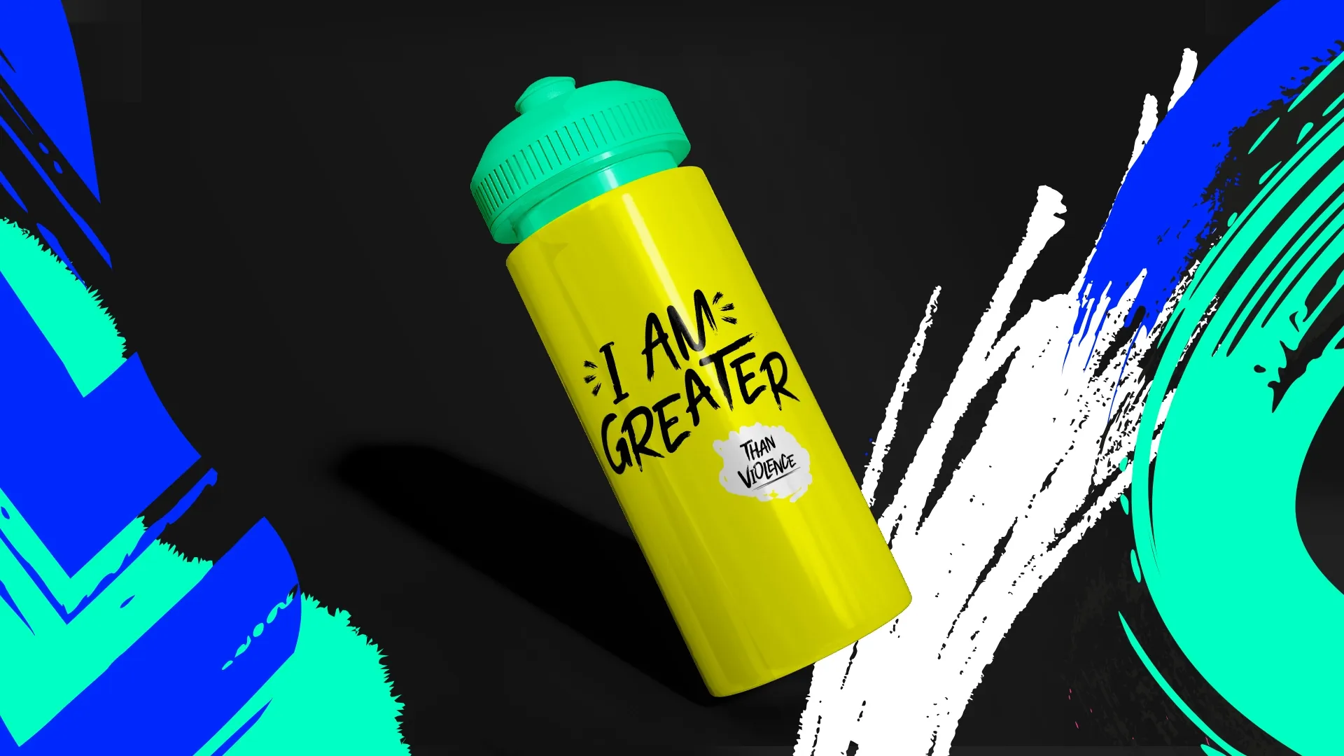 i am greater water bottle